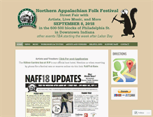 Tablet Screenshot of northernappfolkfest.org